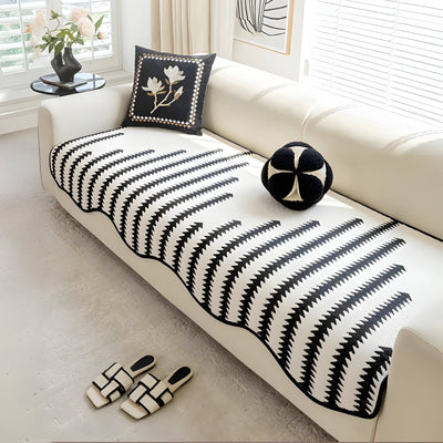 ArtiLounge Abdeckung - Moderne Chevron Streifen Chenille Couch Abdeckung