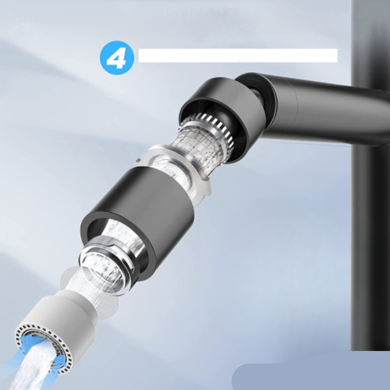 AquaTwist 360° drehbarer Wasserhahnkopf – verstellbarer Wasserstrahl