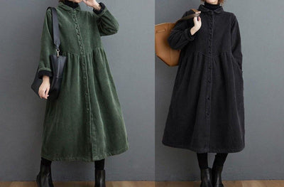 Langer Kordmantel für Frauen