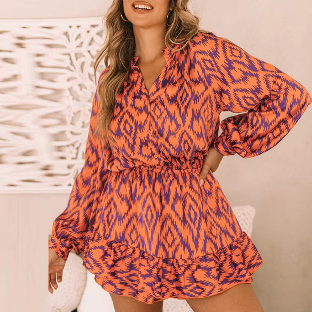 Friederike – Boho Minikleid für Damen mit verspieltem Flair