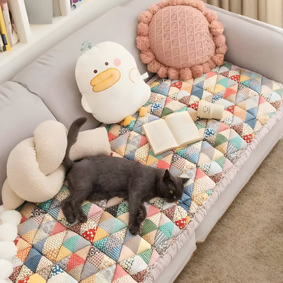 VelvaLoom Cover - Schicker Baumwoll-Schutzbezug für die Couch