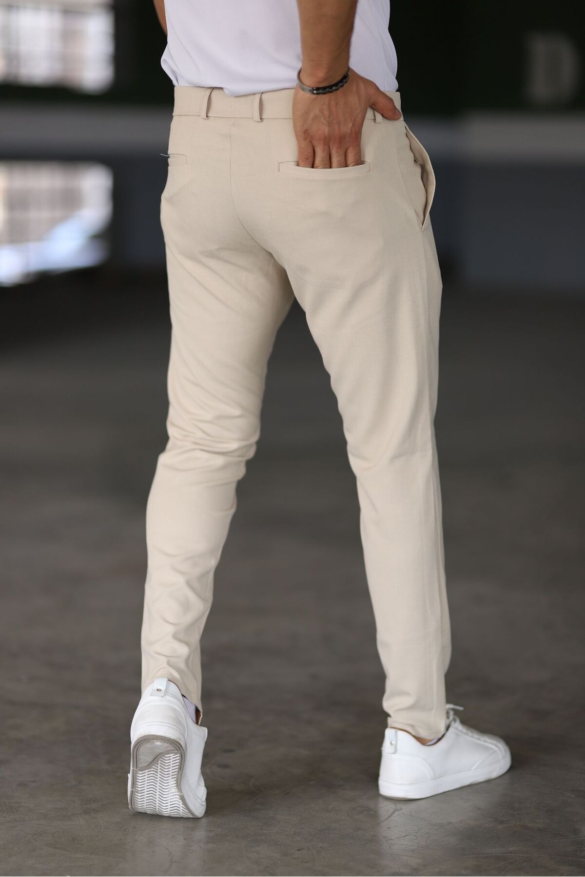 Georg - Chinos Slim Fit Beige Hose