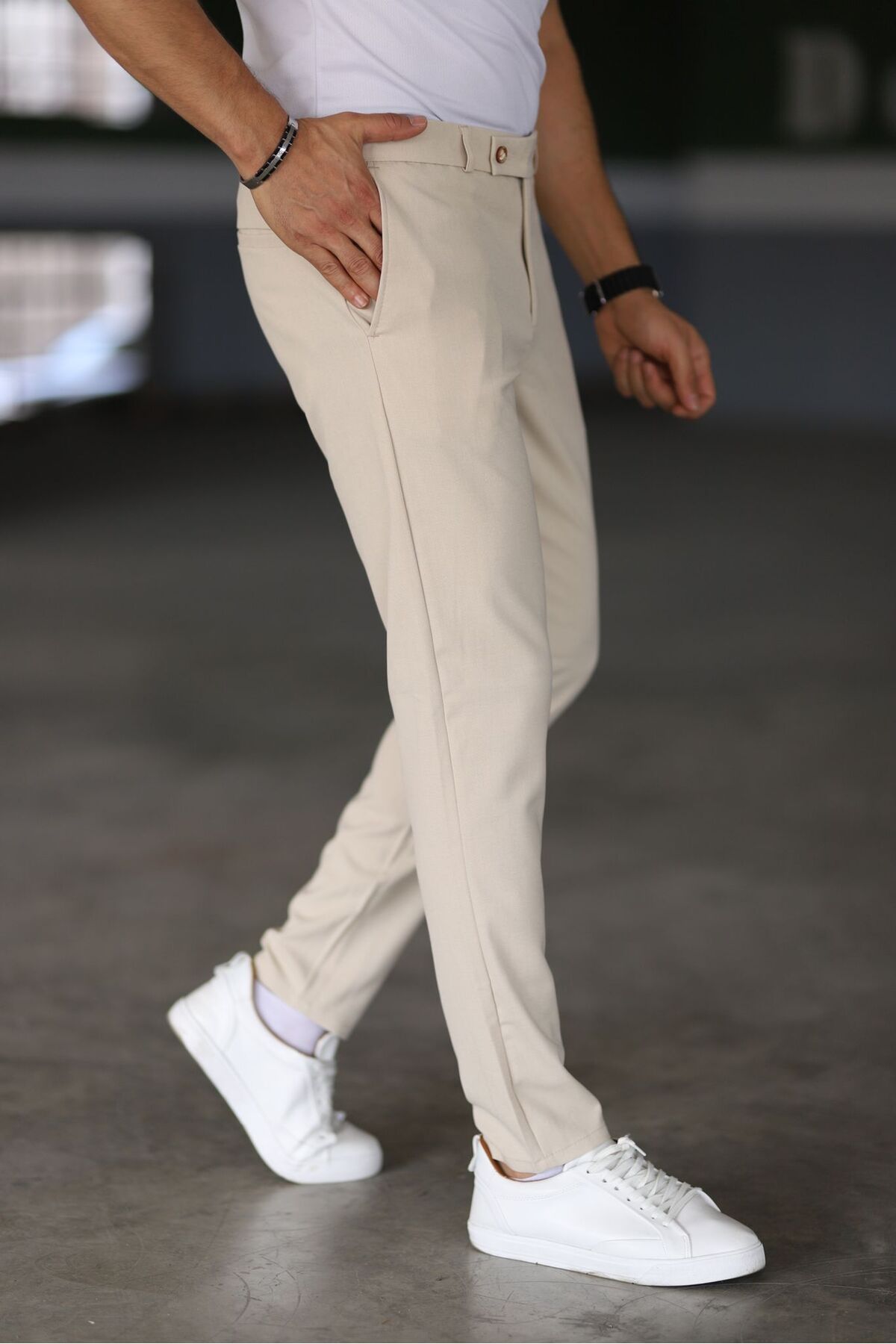 Georg - Chinos Slim Fit Beige Hose