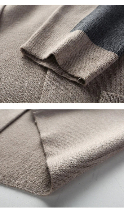 Klassische Strickjacke mit Taschen für Männer