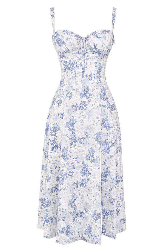 Ärmelloses Sommerkleid mit Schlitz für Damen