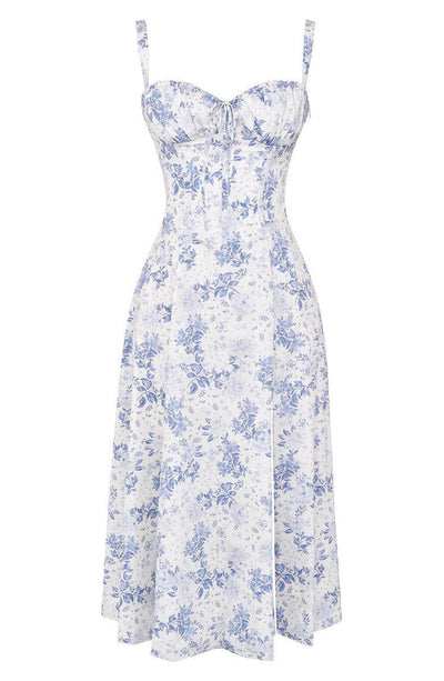Ärmelloses Sommerkleid mit Schlitz für Damen