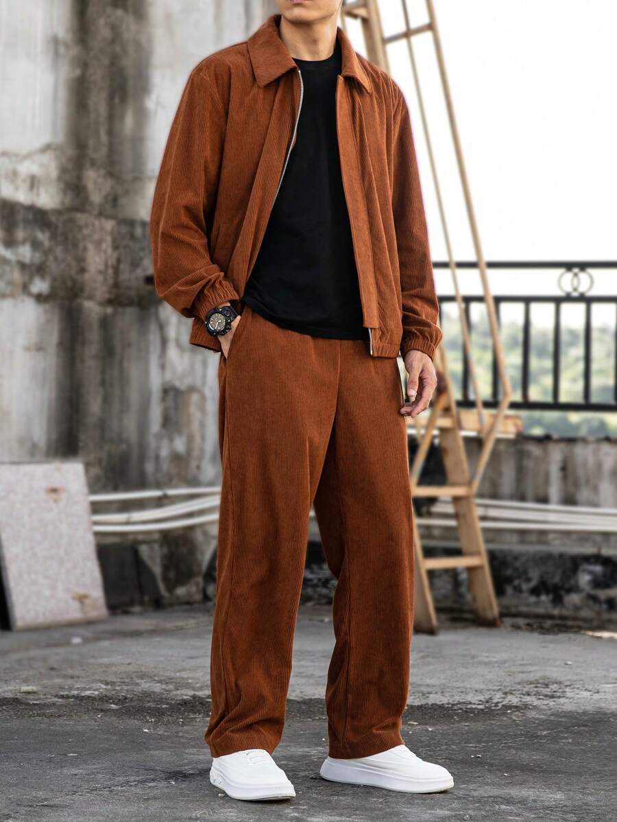 Hagen – Herren Cord Set Jacke Und Hose Herbstlook