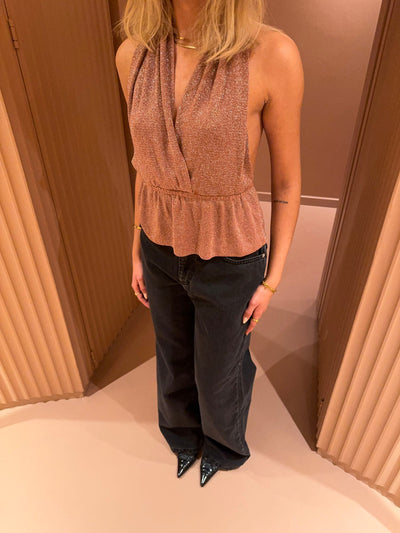 Damen-Trägertop Glänzendes Wildleder - Schick und Partytauglich