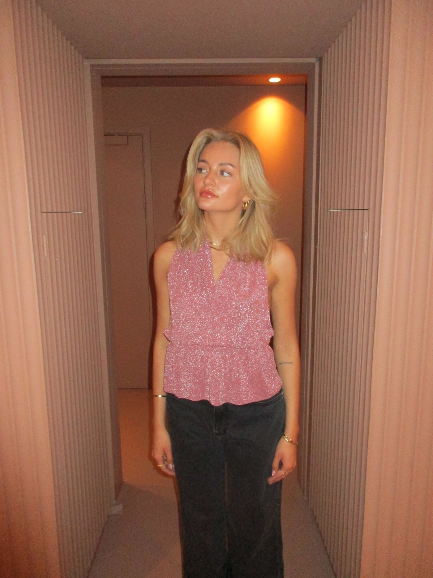 Damen-Trägertop Glänzendes Wildleder - Schick und Partytauglich