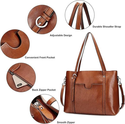 Luxuriöse vegane Strandtasche – Große Tote Bag aus veganem Leder