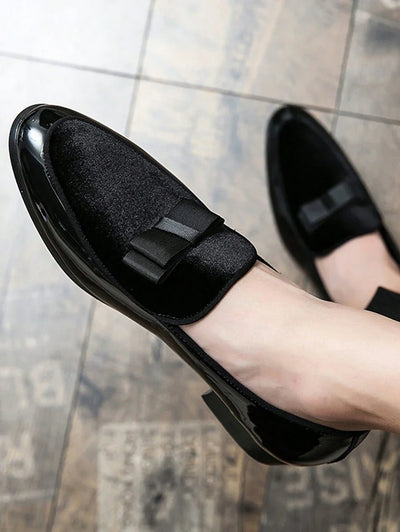 Hanno – Lackleder Loafer Herren Schleife Elegant Valentinstag