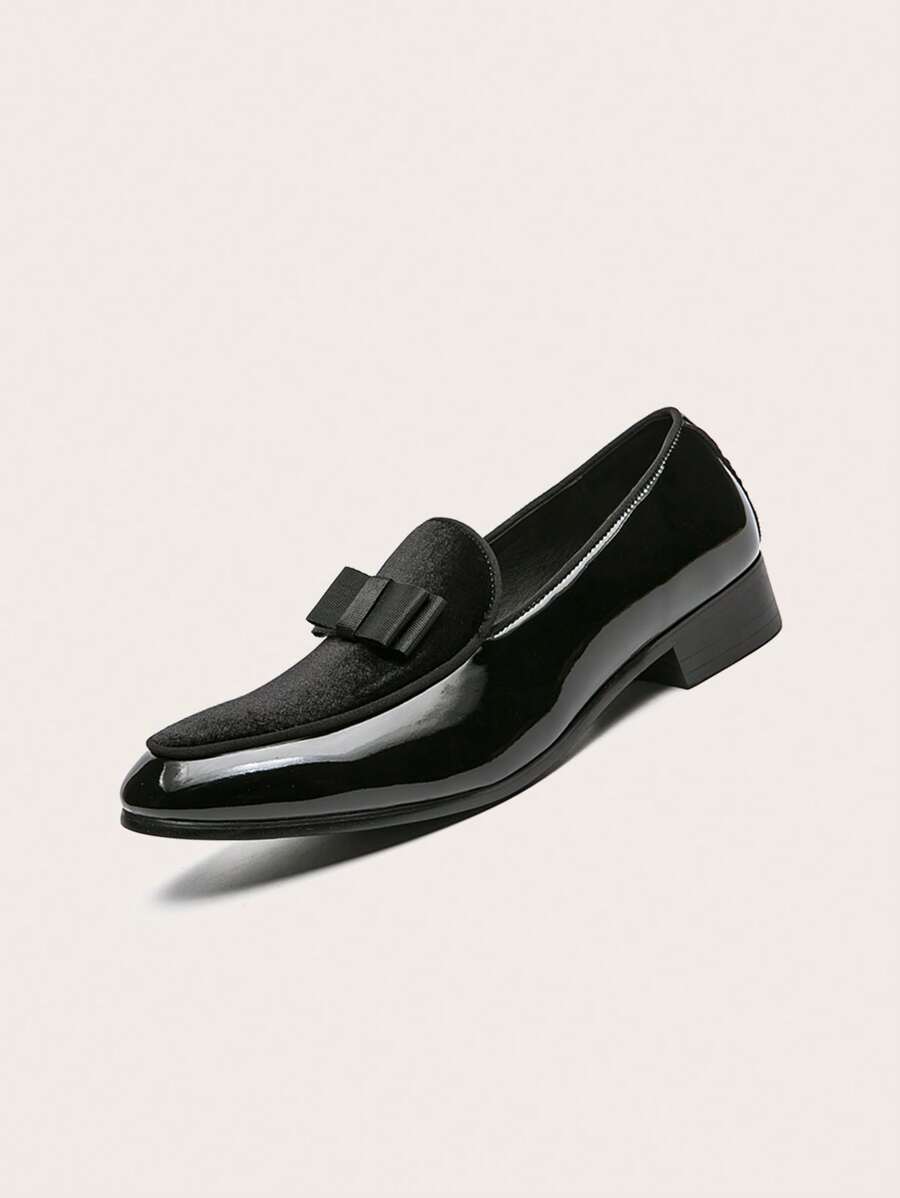 Hanno – Lackleder Loafer Herren Schleife Elegant Valentinstag