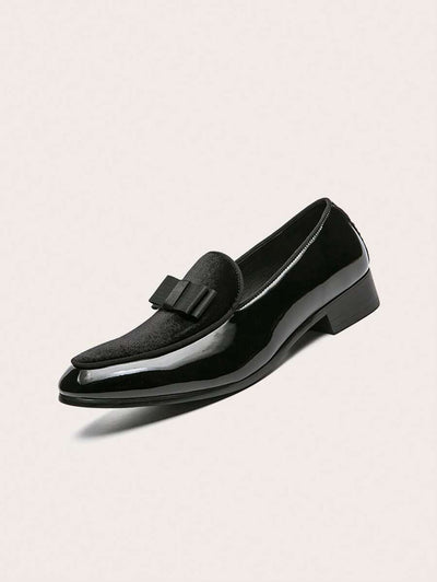 Hanno – Lackleder Loafer Herren Schleife Elegant Valentinstag