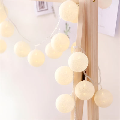 DreamGlow Light - Dekoratives Baumwoll-LED-Balllicht
