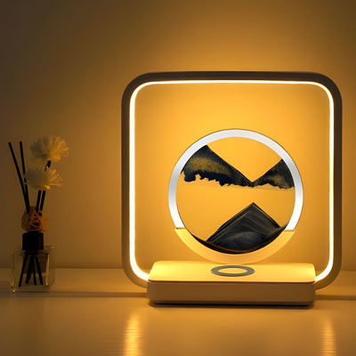 HorizonFlow Lampe – 3D Fließender Sand LED Nachtlampe