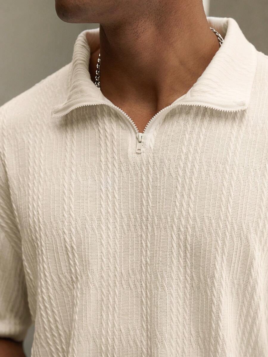 Heiko – Herren Polo Set Mit Frontzip Kurzarm Und Shorts