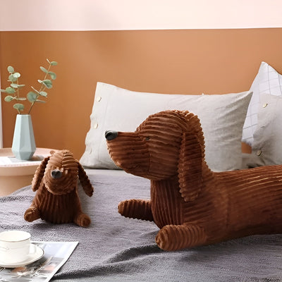PupSnuggle Pillow - Ergonomisches Dackel Hundekissen im Cartoon-Design