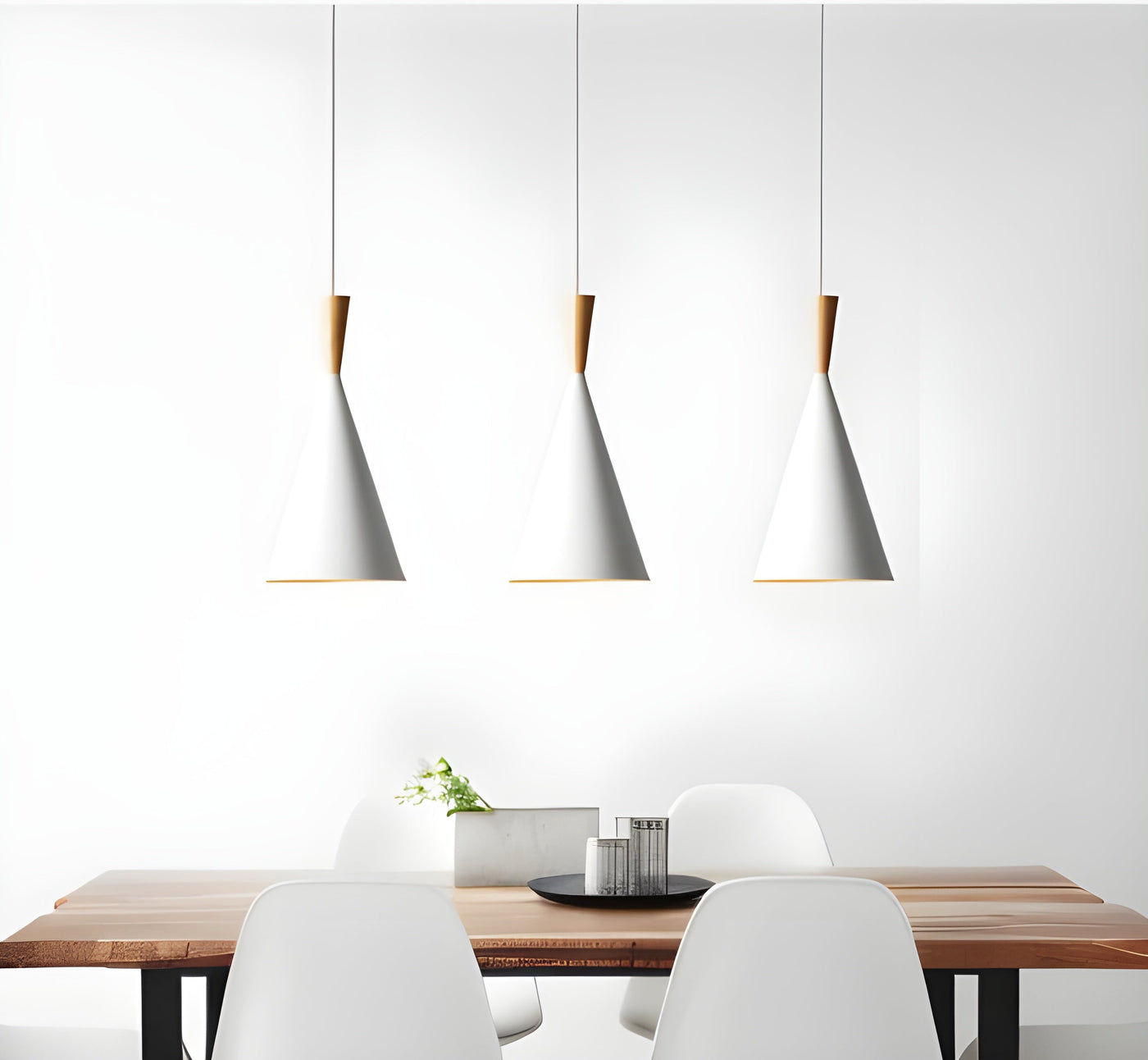 WhiteGlow Light - Moderne weiße LED-Pendelleuchte