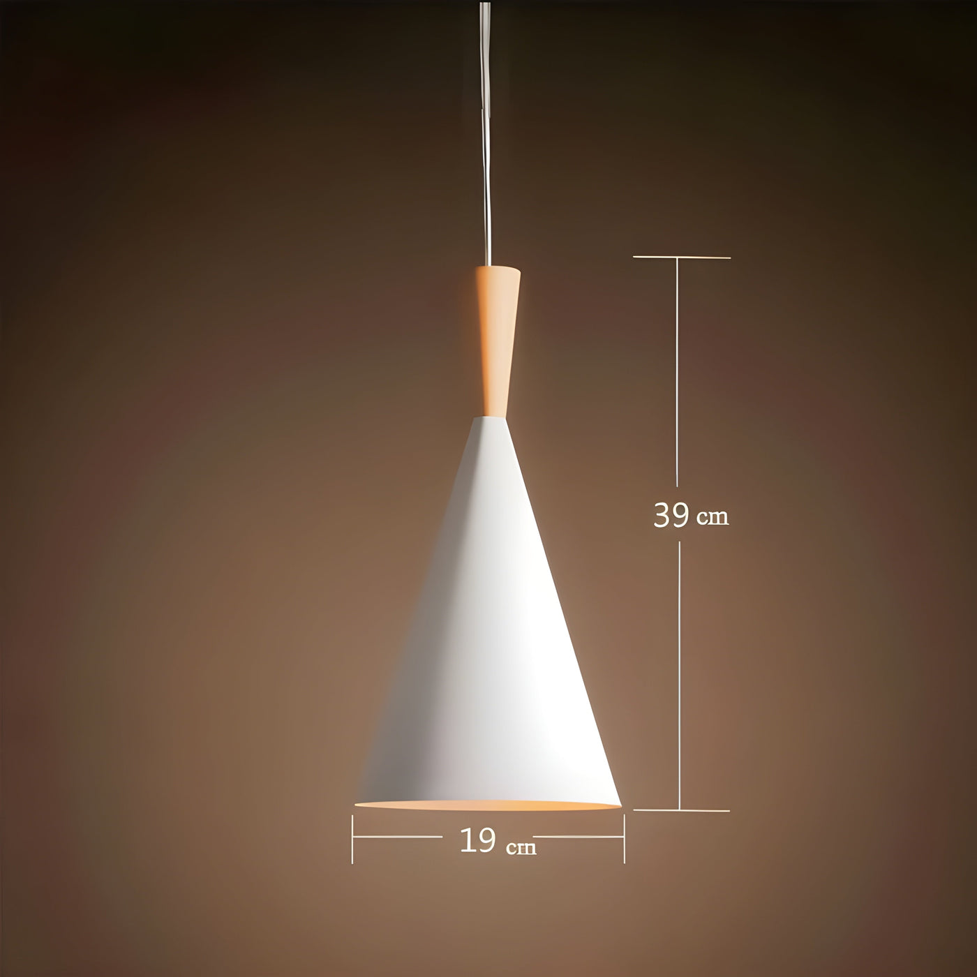 WhiteGlow Light - Moderne weiße LED-Pendelleuchte