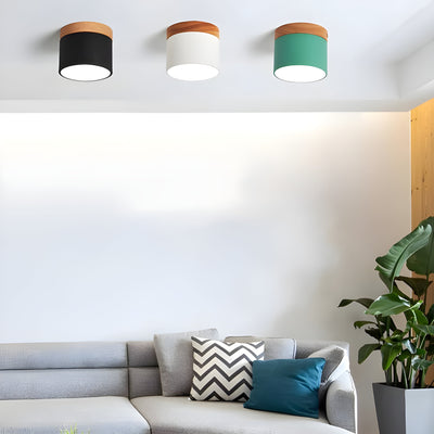 TimberBeam Light - Vintage LED-Zylinder-Deckenleuchte