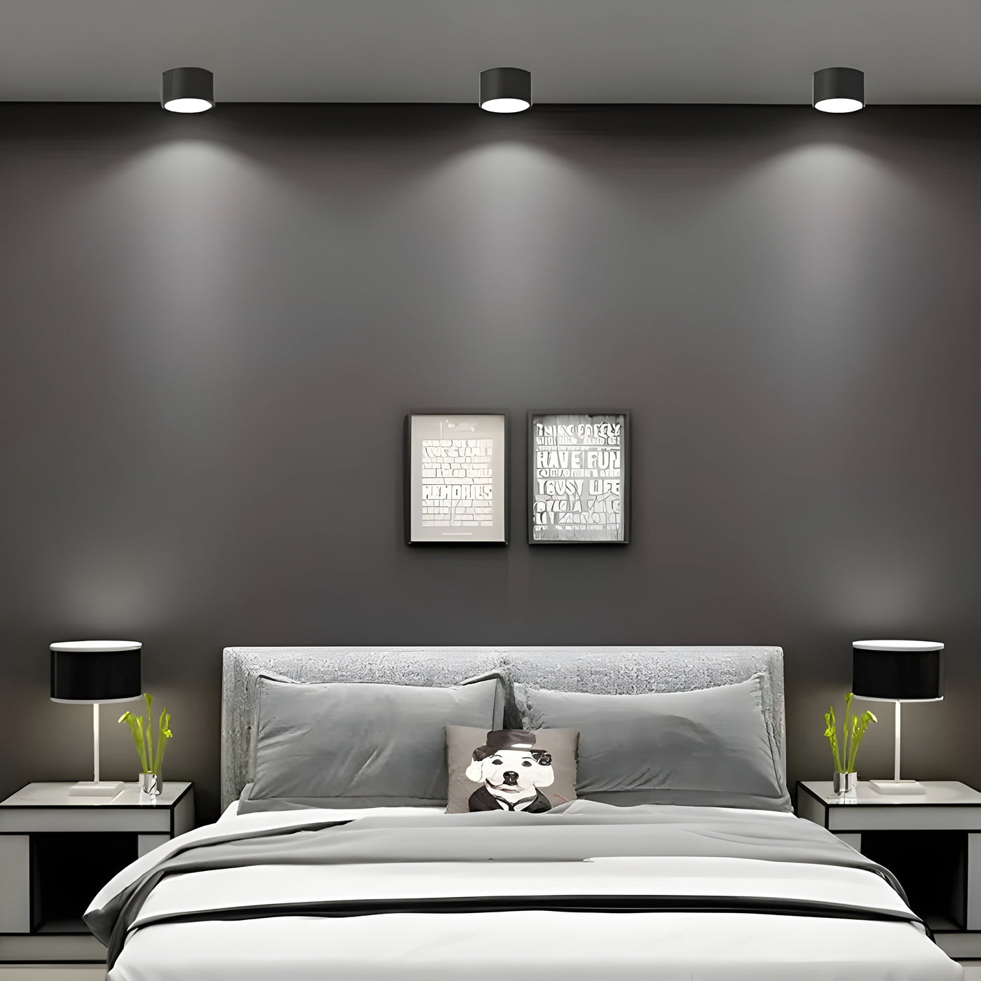 TimberBeam Light - Vintage LED-Zylinder-Deckenleuchte