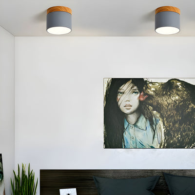 TimberBeam Light - Vintage LED-Zylinder-Deckenleuchte