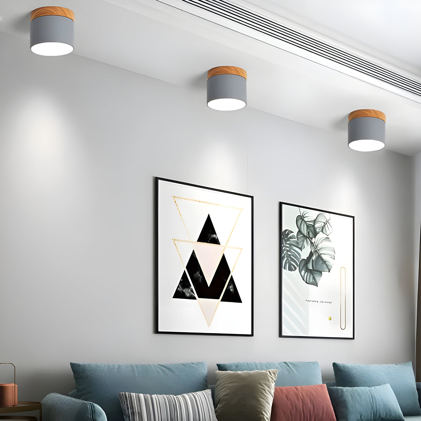 TimberBeam Light - Vintage LED-Zylinder-Deckenleuchte