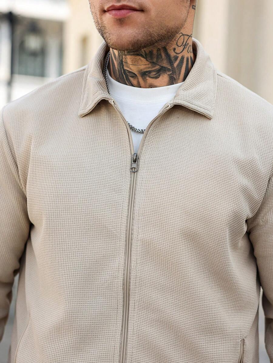 Hubert – Herren Zweiteiler Set Lässig Einfarbig Loose Fit