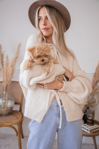 Brand & Belle | Cardigan mit Schleifendetails