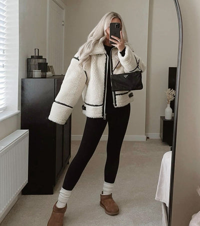 Paula | Kuscheliger Teddymantel für Damen