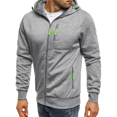 Zip Up Jacke mit Kapuze für Männer