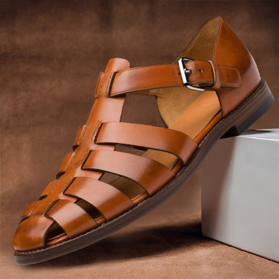 Azriel - Bequeme & elegante Sommersandalen aus Leder für Männer