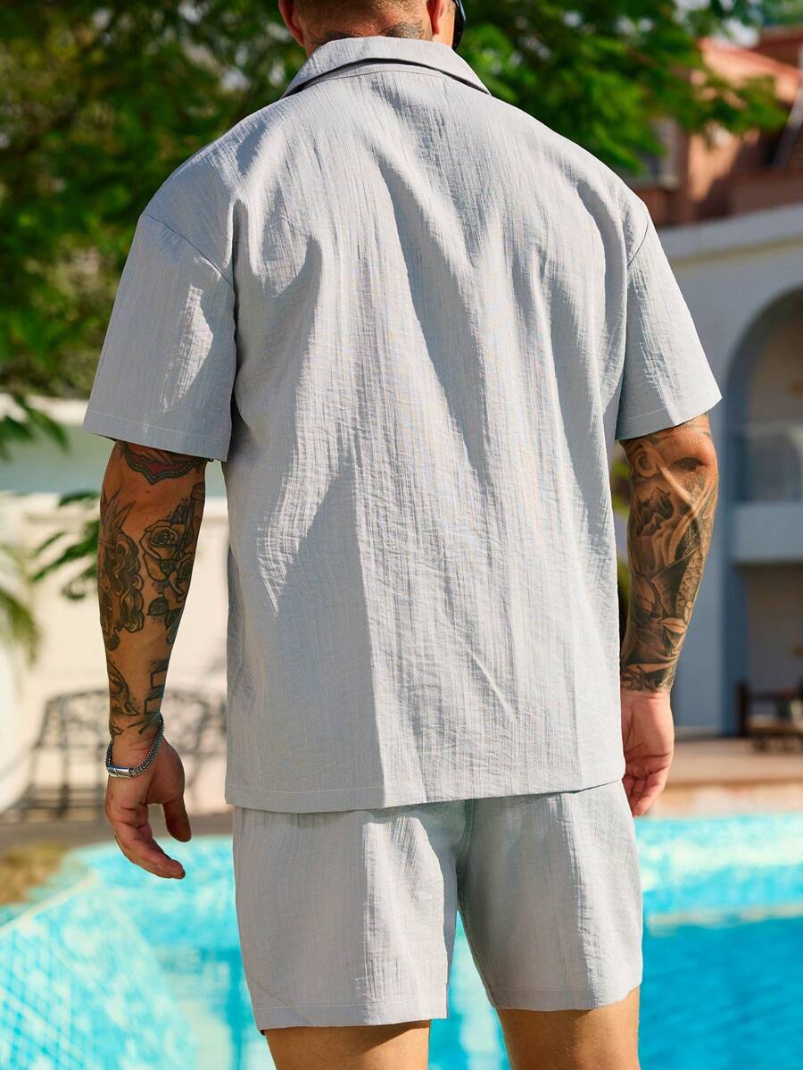 Jannik – Herren Urlaubsoutfit Kurzarm Und Shorts Lässig Modern