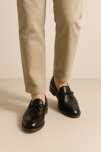 Jannik – Lederloafer Herren Schleife Klassisch Formell Stil