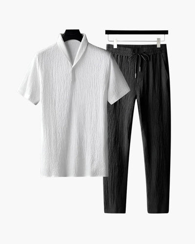 Jared - Herren-Zweiteiler-Set Kurzarmshirt & Hose Sommer-Set