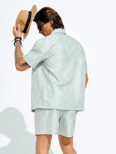 Julius – Strand Outfit Herren Kurzarmshirt Und Shorts Set