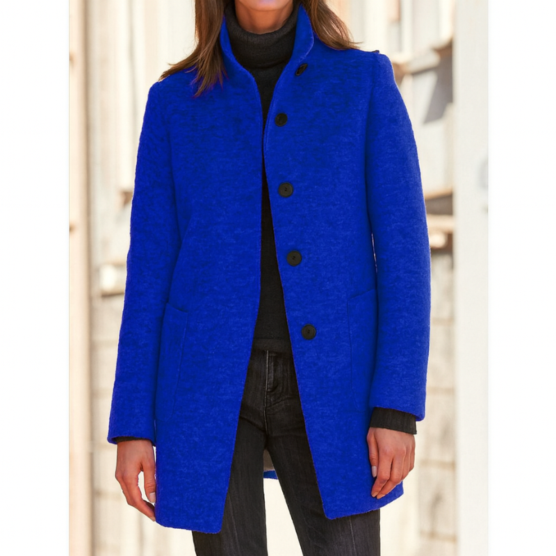 Klassischer Wollmantel für Damen mit Retro-Knopfverschluss – Eleganter Mantel für den Winter, Damenmäntel für jeden Anlass