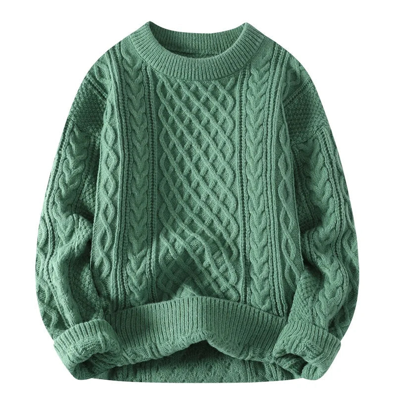 Klassischer Pullover mit Kabelstrick für Eleganz