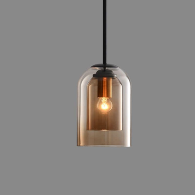 LuxeBeam Light - Moderne Pendelleuchte aus doppeltem Glas
