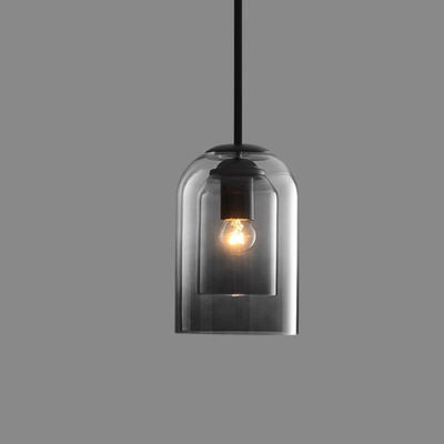 LuxeBeam Light - Moderne Pendelleuchte aus doppeltem Glas