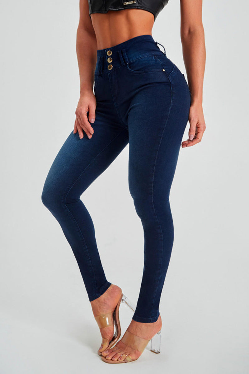 Lea - Hochtaillierte Skinny Jeans für Damen