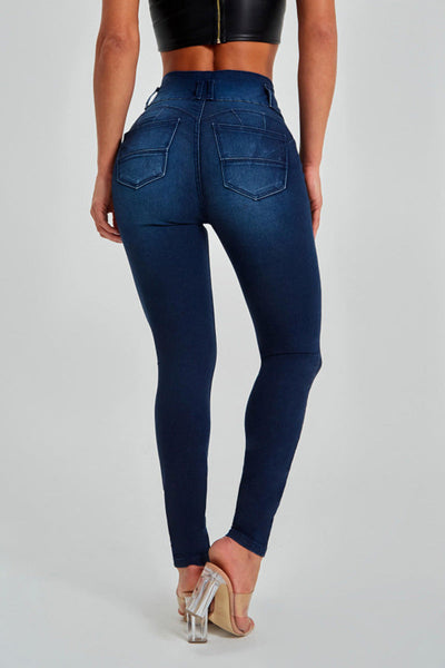 Lea - Hochtaillierte Skinny Jeans für Damen