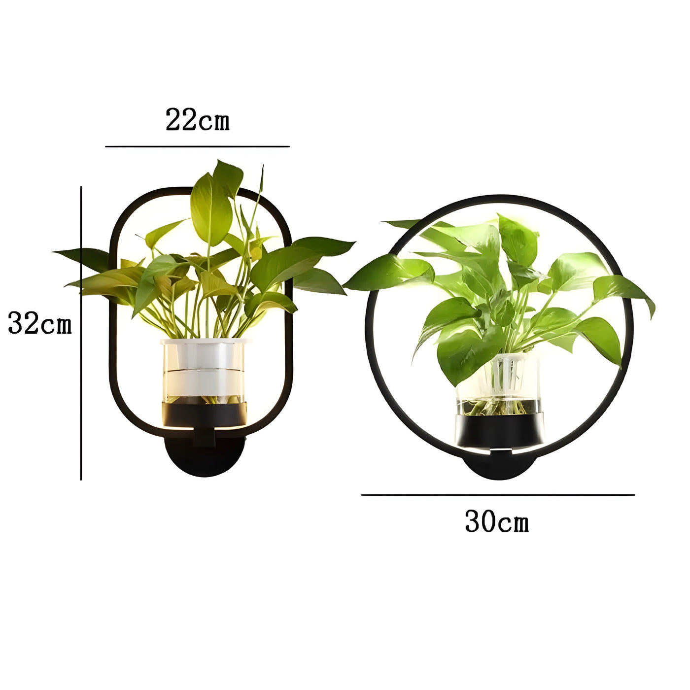 AisleBloom Light - Nordische Pflanzen-LED-Wandleuchte