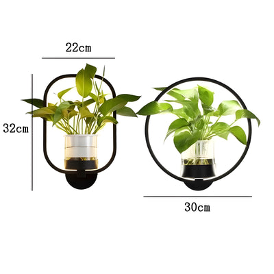 AisleBloom Light - Nordische Pflanzen-LED-Wandleuchte