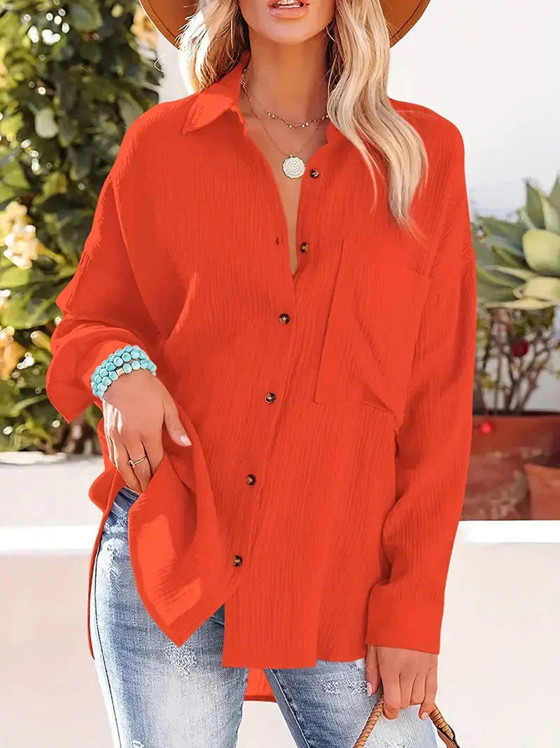 Langärmliges Hemd mit anspruchsvollem Charme für Damen