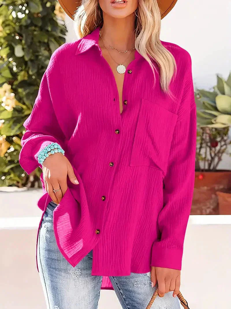 Langärmliges Hemd mit anspruchsvollem Charme für Damen