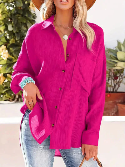 Langärmliges Hemd mit anspruchsvollem Charme für Damen