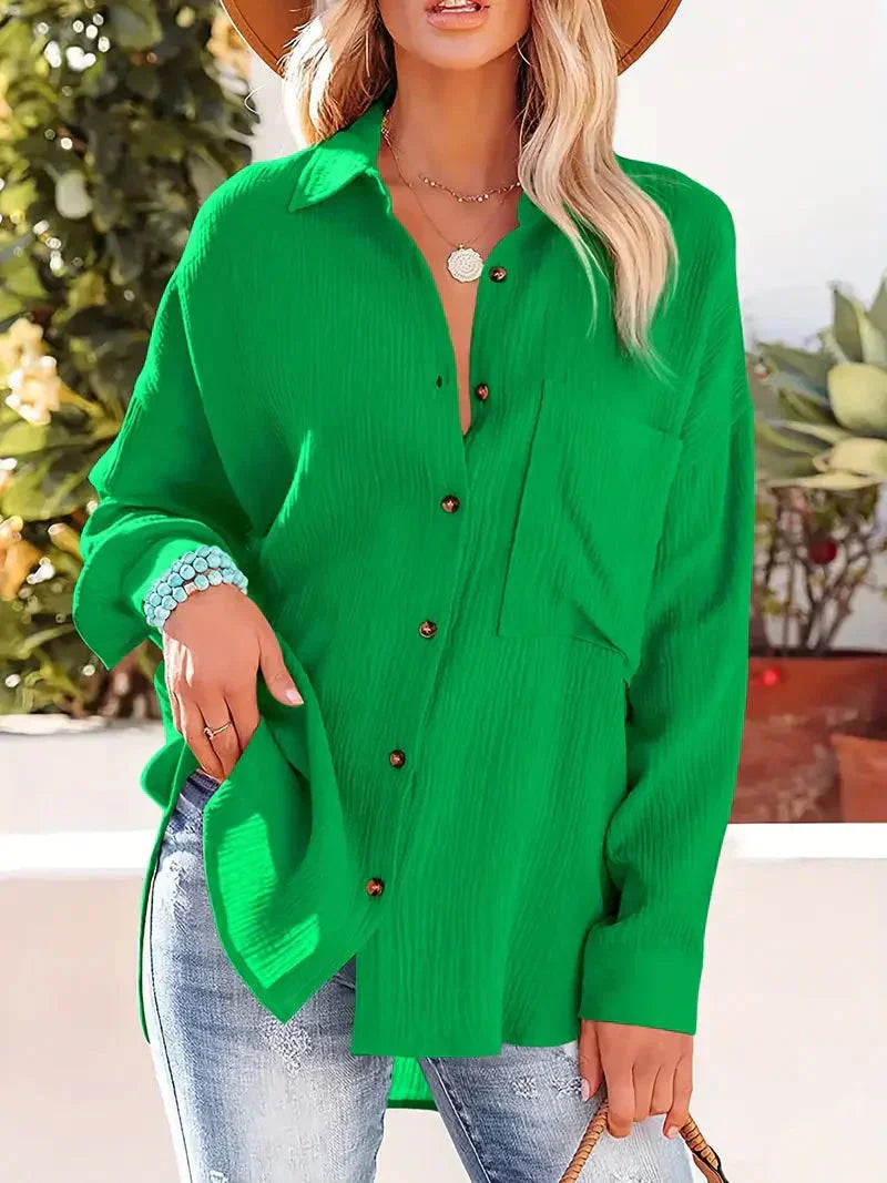 Langärmliges Hemd mit anspruchsvollem Charme für Damen