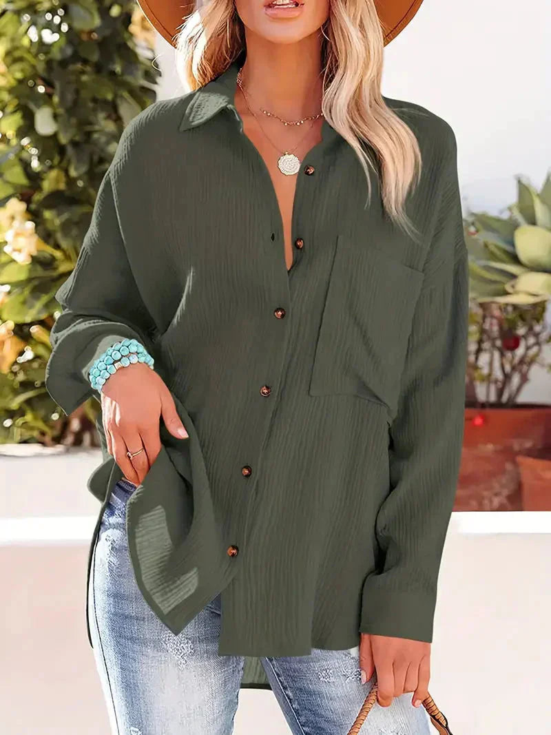 Langärmliges Hemd mit anspruchsvollem Charme für Damen