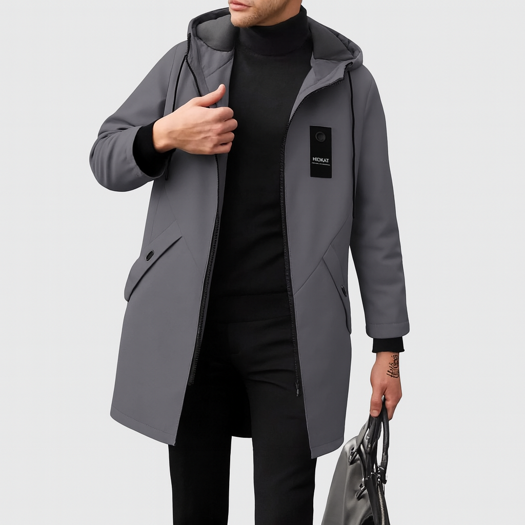 Liam Herren-Softshelljacke – Minimalistischer Kapuzenmantel mit Reißverschluss